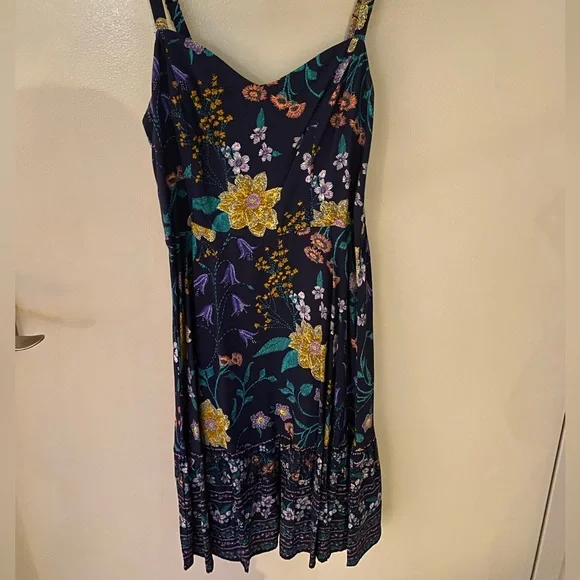 Fit & Flare Linen-Blend Mini Dress